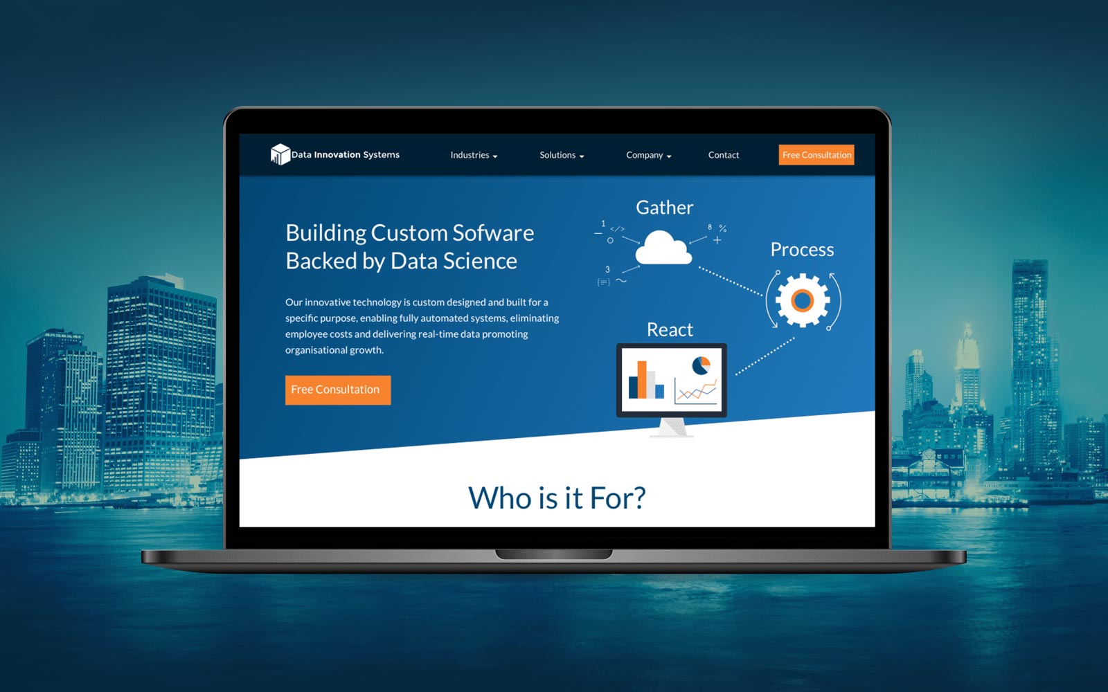Data innovation systems website thumbnail