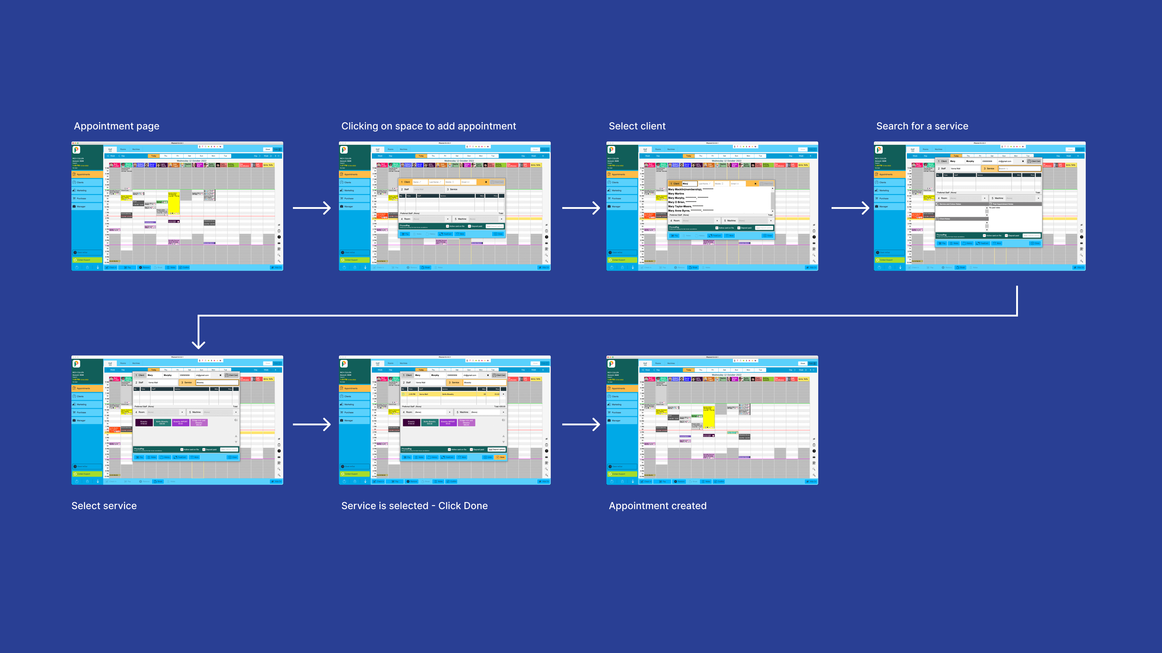 Desktop design with and without dates