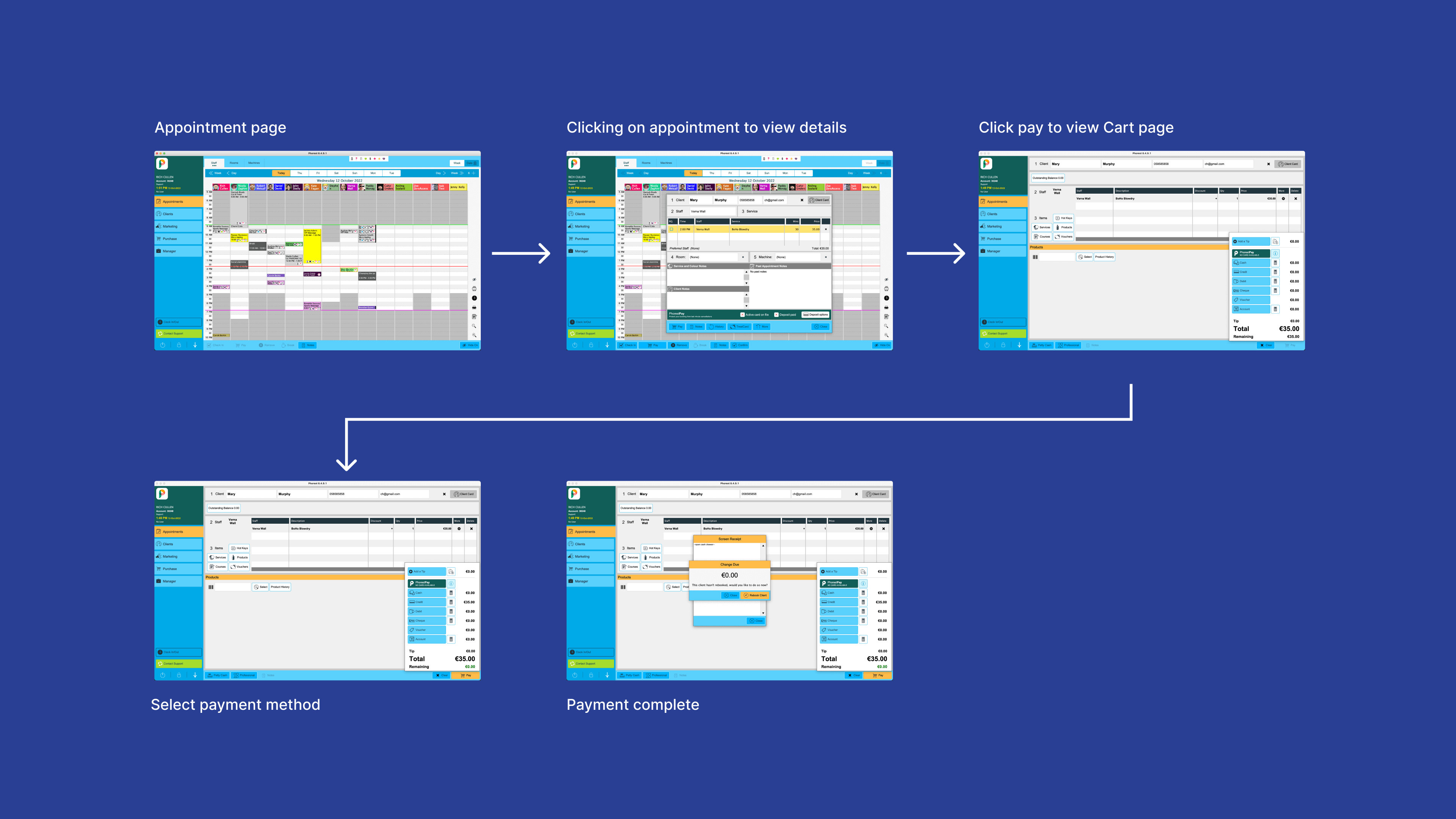 Desktop design with and without dates