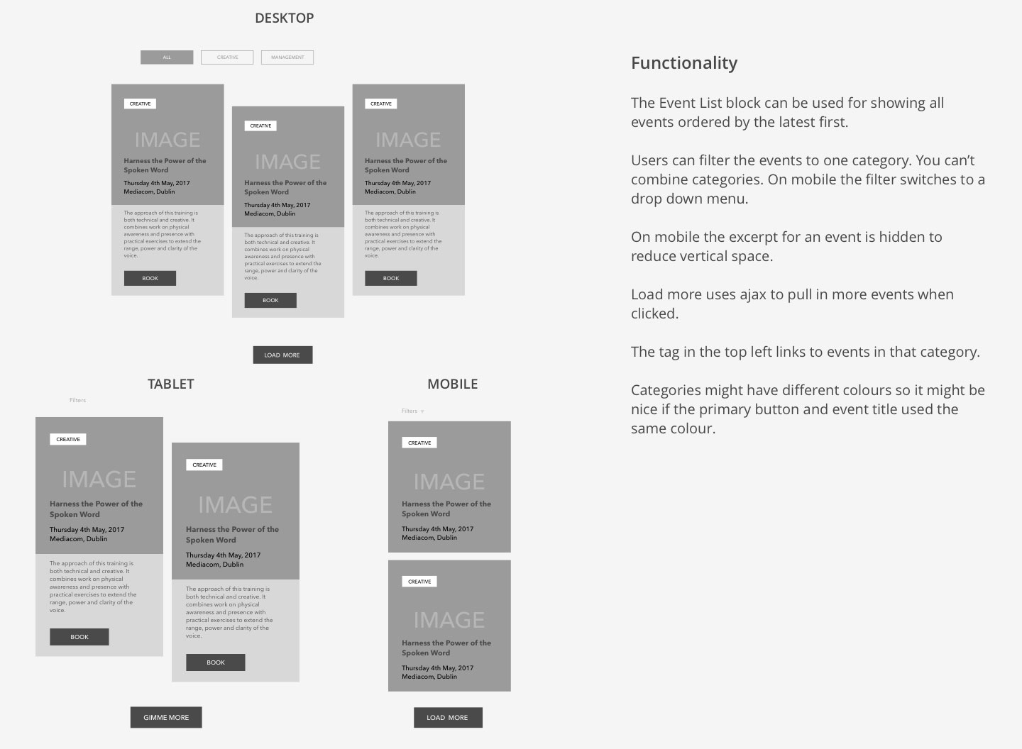 Block Wireframes