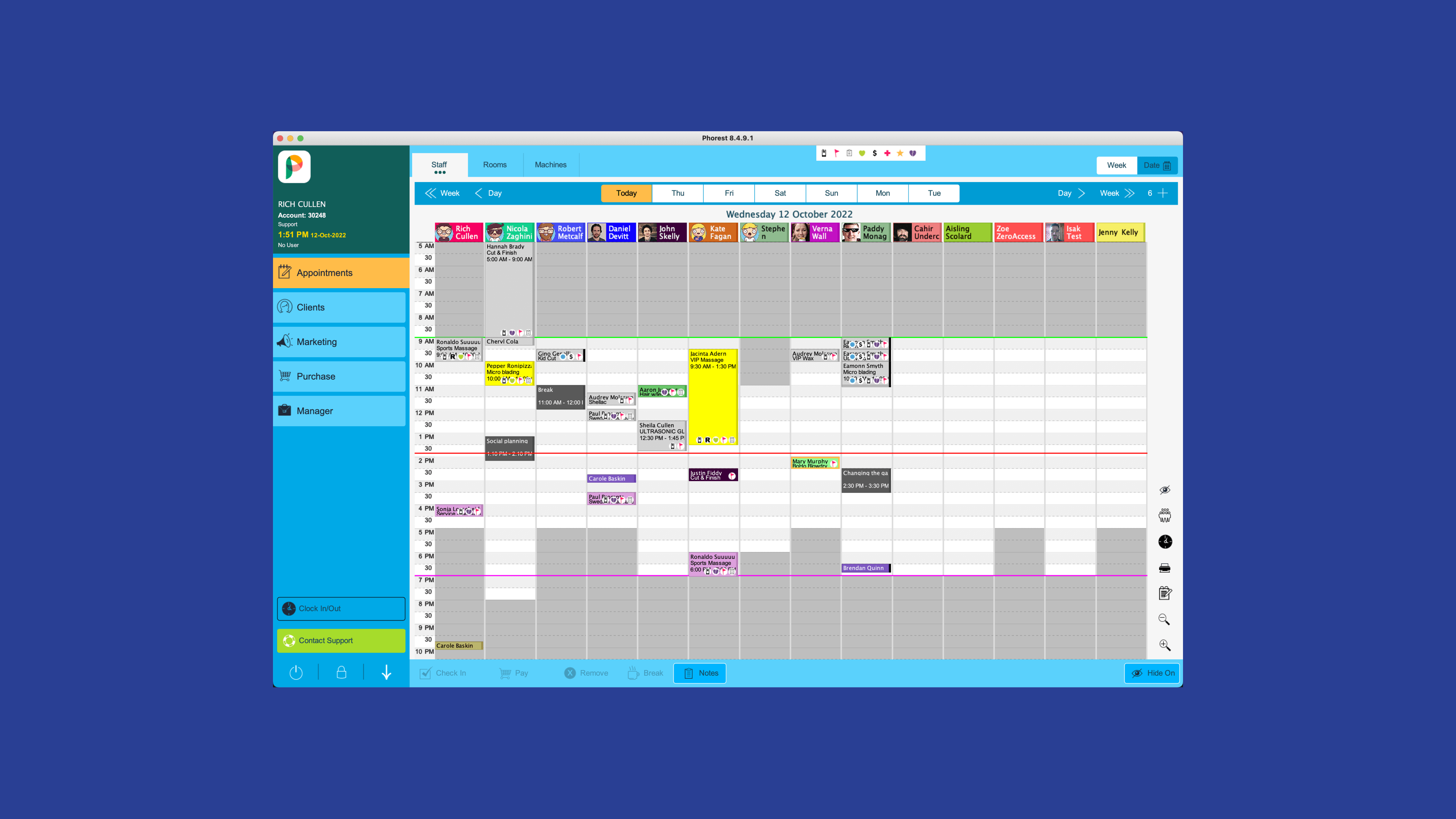 Desktop design with and without dates